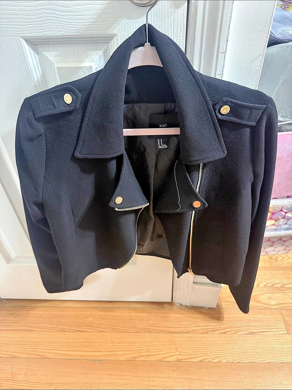 Black Moto Jacket Size M